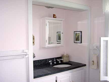 1180 Hawley Road Ashfield, MA 01330 - Photo 20 of 26 a bathroom with a sink and a mirror