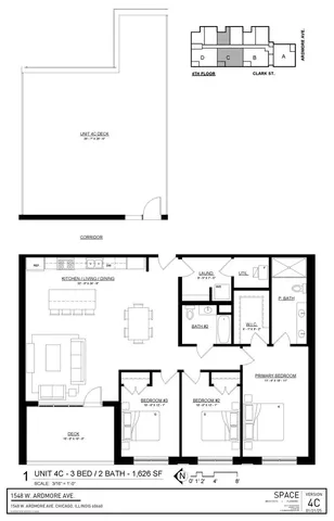 $899,000 | 1548 West Ardmore Avenue, Unit 4C, Chicago, IL 60660