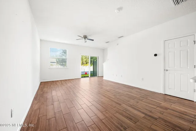 wooden floor in an empty room