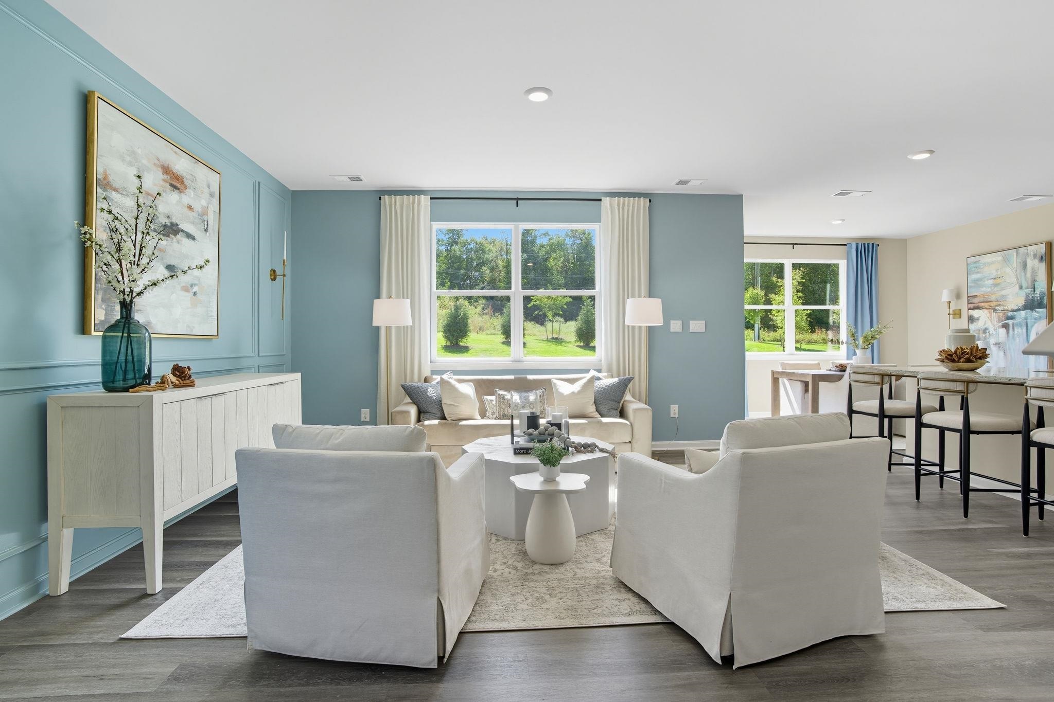 113 Meadow Ridge Way Staunton, VA 24401 - Photo 11 of 30 a living room with furniture a large window and next to dining table