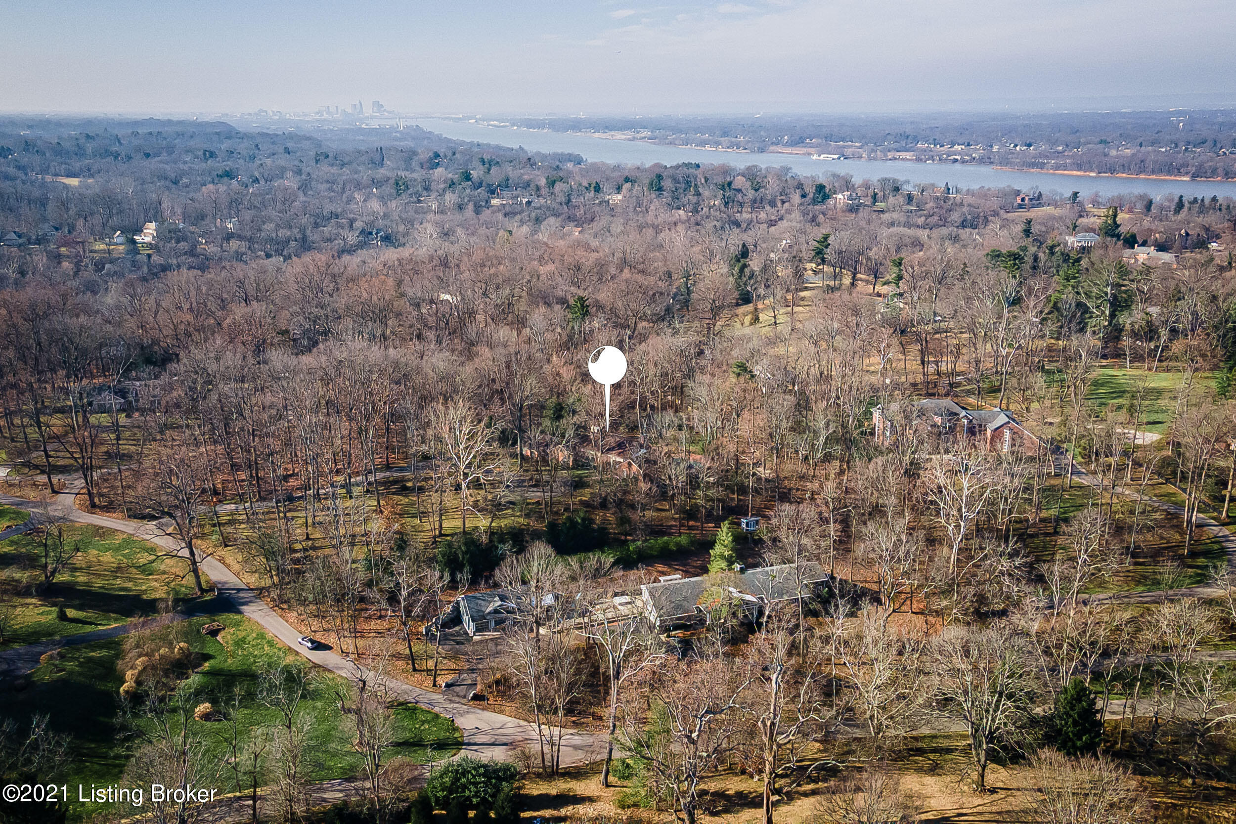 6 Arden Road Glenview, KY 40025 - Photo 55 of 56 Aerial with Downtown View