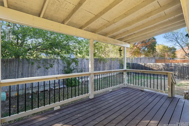 a view of deck with wooden floor and outdoor space