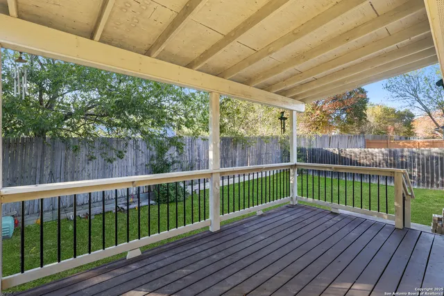 a view of deck with wooden floor and outdoor space