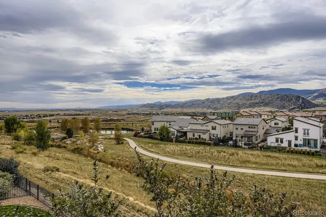 a view of a city with houses