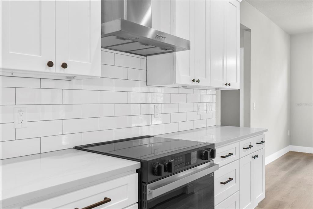 3 Lupine Street Homosassa, FL 34446 - Photo 17 of 44 a kitchen with granite countertop white cabinets and white stove