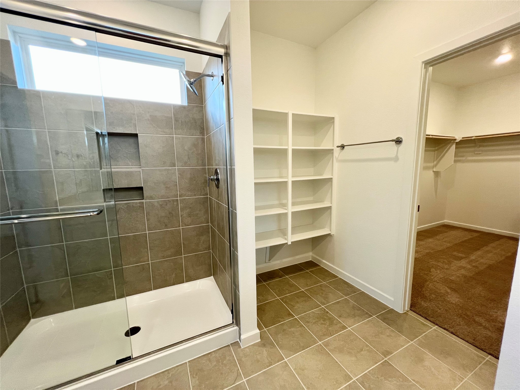 1226 Mattinson Rae Court Tomball, TX 77375 - Photo 14 of 17 Walk in shower with built in shelves.