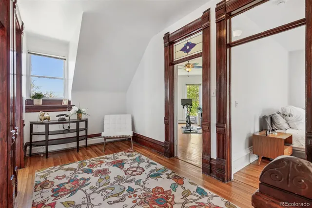 a room with furniture and a window