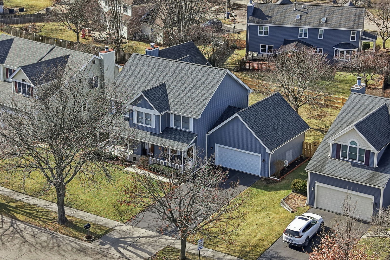 850 Tartans Drive West Dundee, IL 60118 - Photo 2 of 49 a aerial view of a house with swimming pool