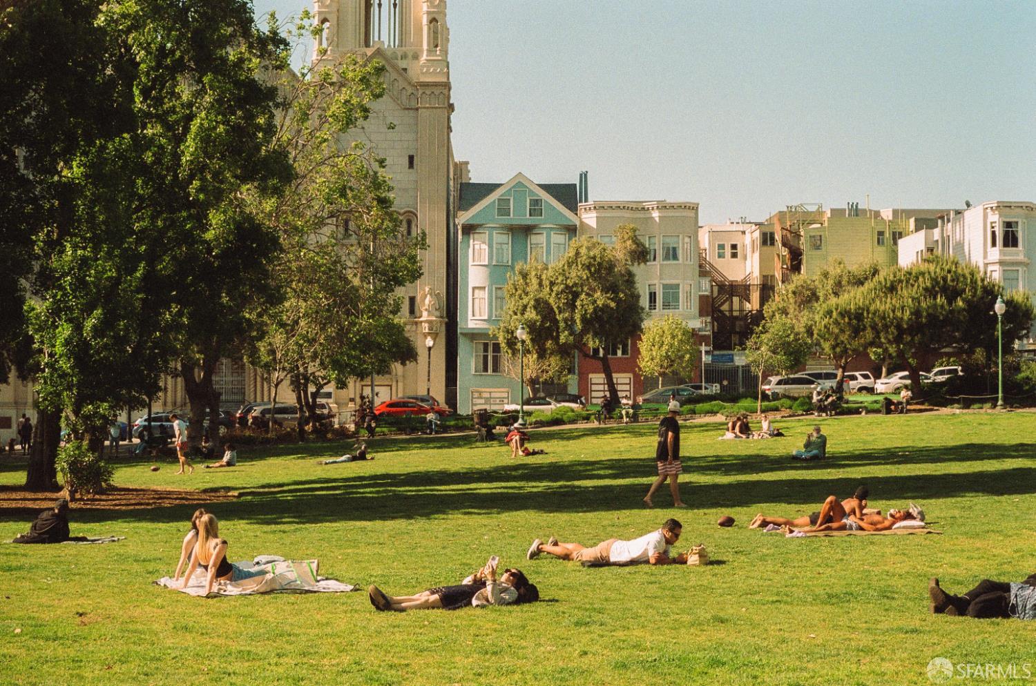 915 North Point Street, Unit F2 San Francisco, CA 94109 - Photo 12 of 16 a swimming pool with lots of trees and buildings