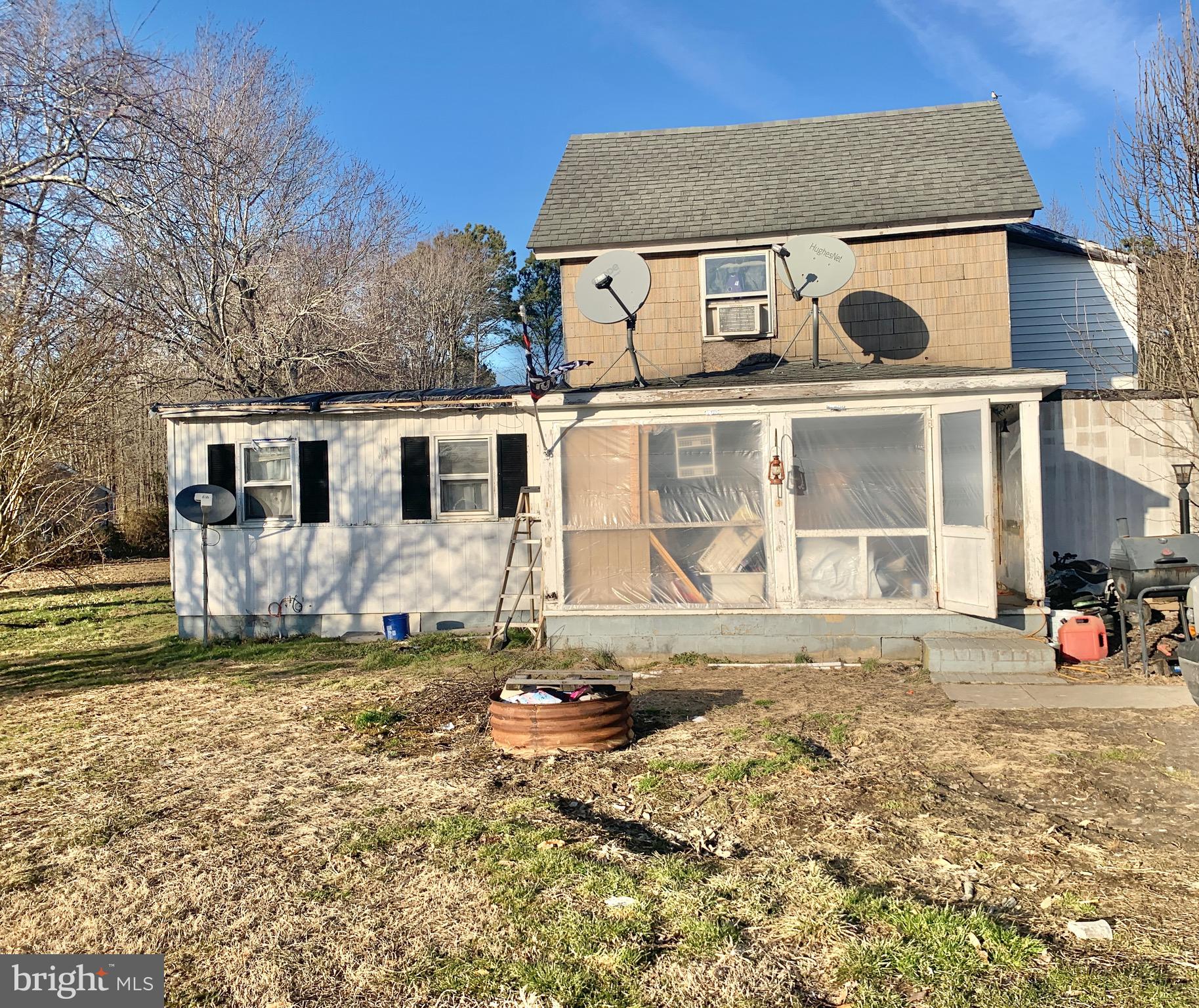 Front of home on 3.6 acres