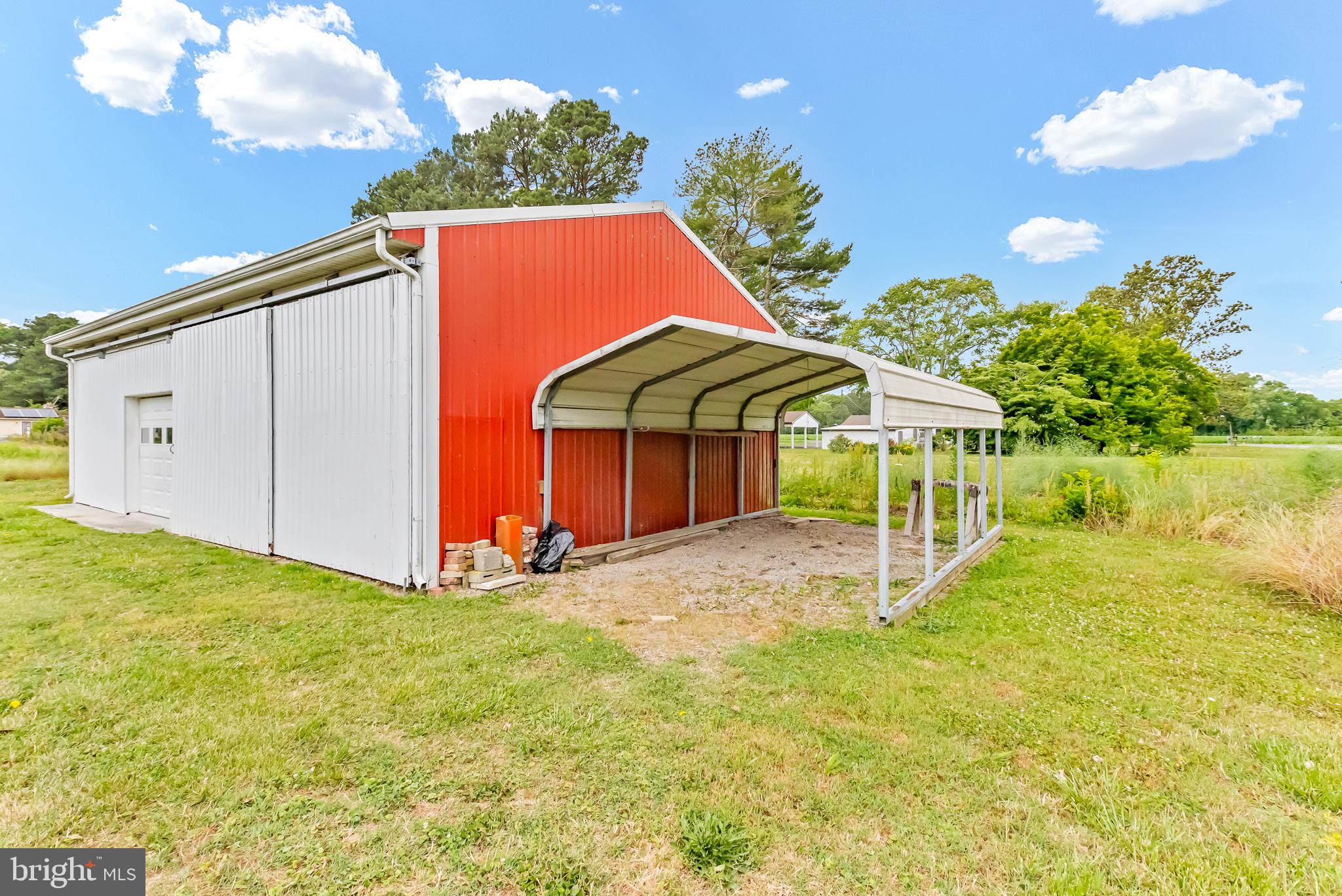11163 Stewart Neck Road Princess Anne, MD 21853 - Photo 60 of 80 Charming red barn with open canopy.