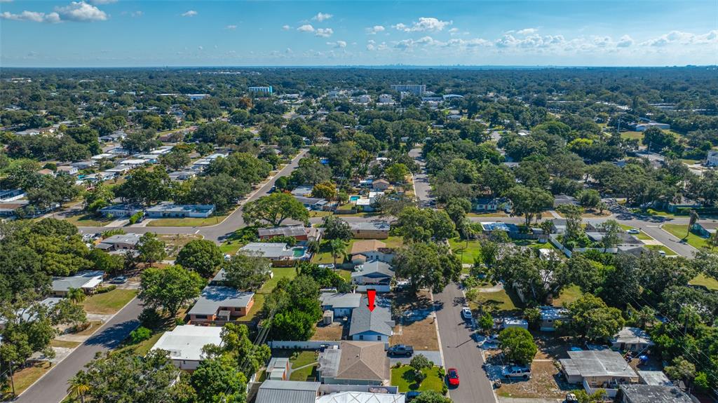 1324 Milton Street Clearwater, FL 33756 - Photo 43 of 47 an aerial view of a city with lots of residential buildings