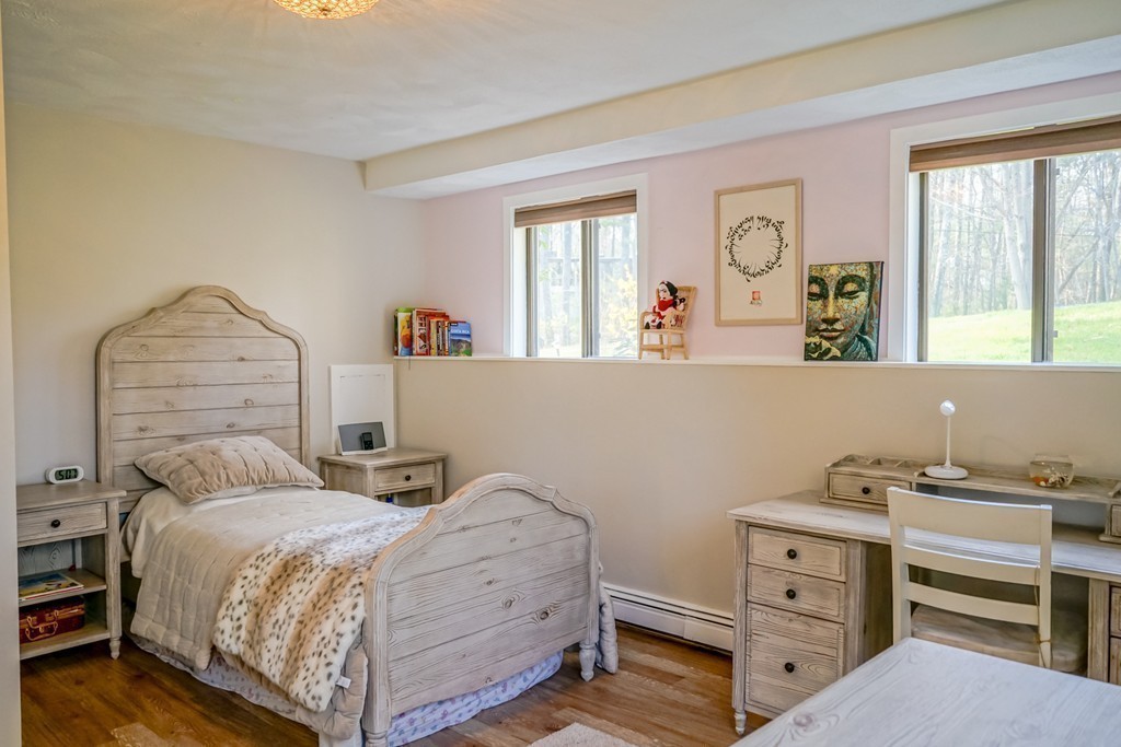 33 Sunset Road Carlisle, MA 01741 - Photo 13 of 27 a bedroom with a bed and wooden floor