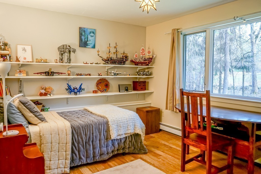 33 Sunset Road Carlisle, MA 01741 - Photo 14 of 27 a bedroom with a bed and wooden floor