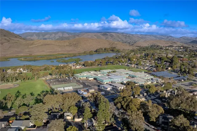 a view of city and mountain