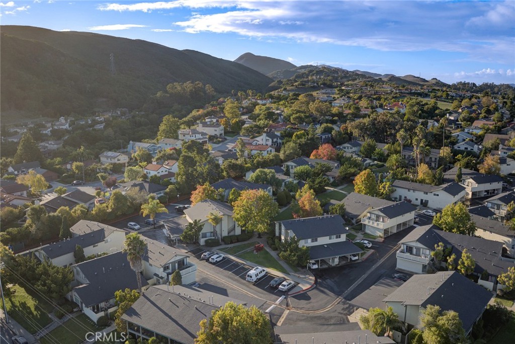 1750 Prefumo Canyon Road, Unit 48 San Luis Obispo, CA 93405 - Photo 28 of 32 an aerial view of residential houses with outdoor space