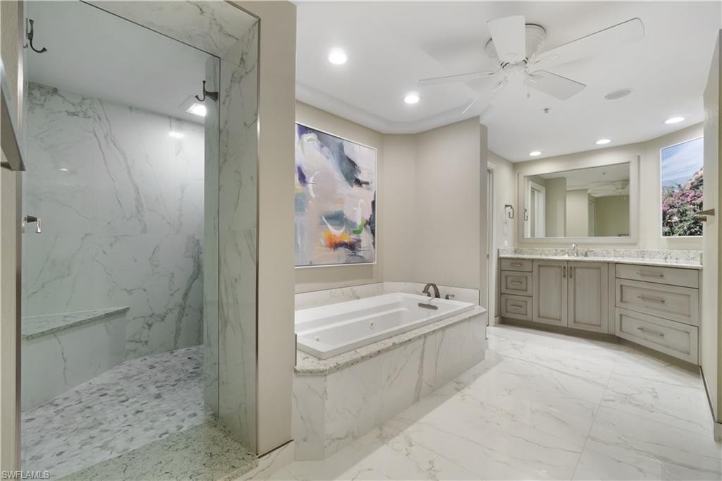 445 Dockside Drive, Unit A901 Naples, FL 34110 - Photo 23 of 41 Nicely renovated bathroom with large shower
