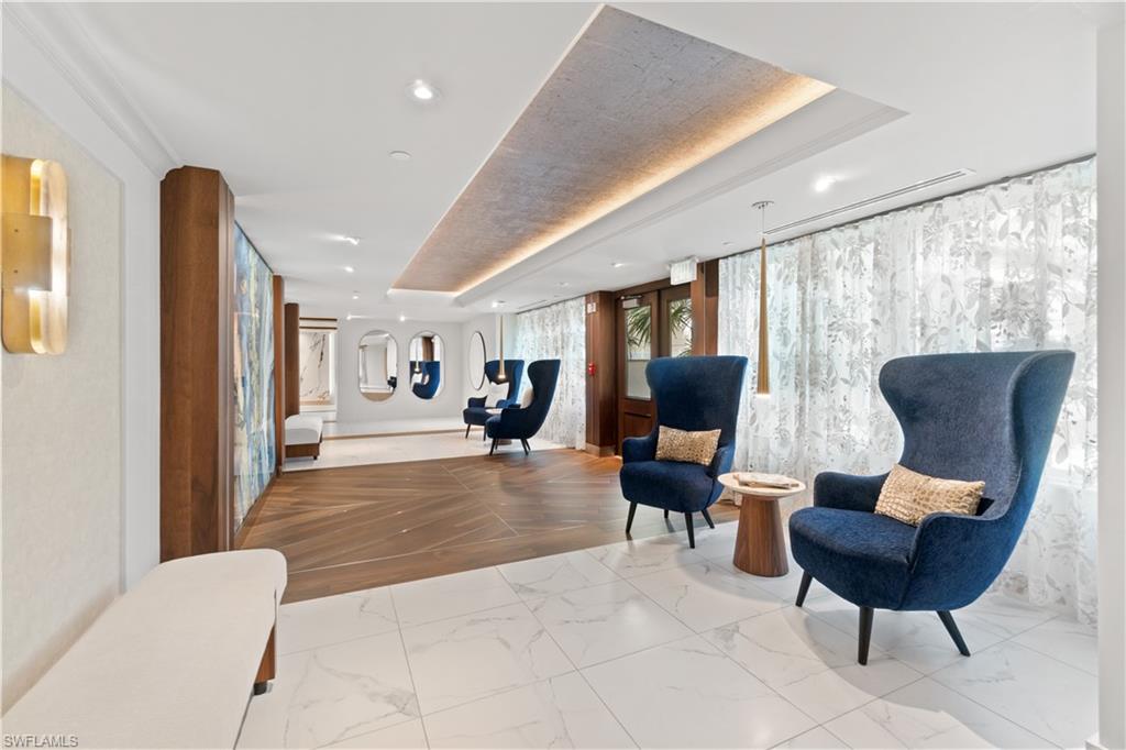 445 Dockside Drive, Unit A901 Naples, FL 34110 - Photo 37 of 41 Nicely updated lobby with beautiful tile and stone