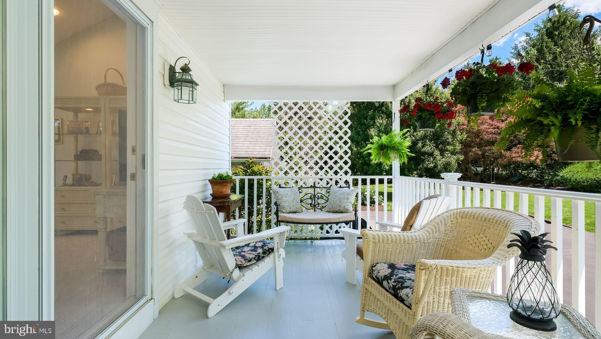 113 Iron Hill Road Doylestown, PA 18901 - Photo 10 of 47 Side Porch with French Doors to Custom Addition