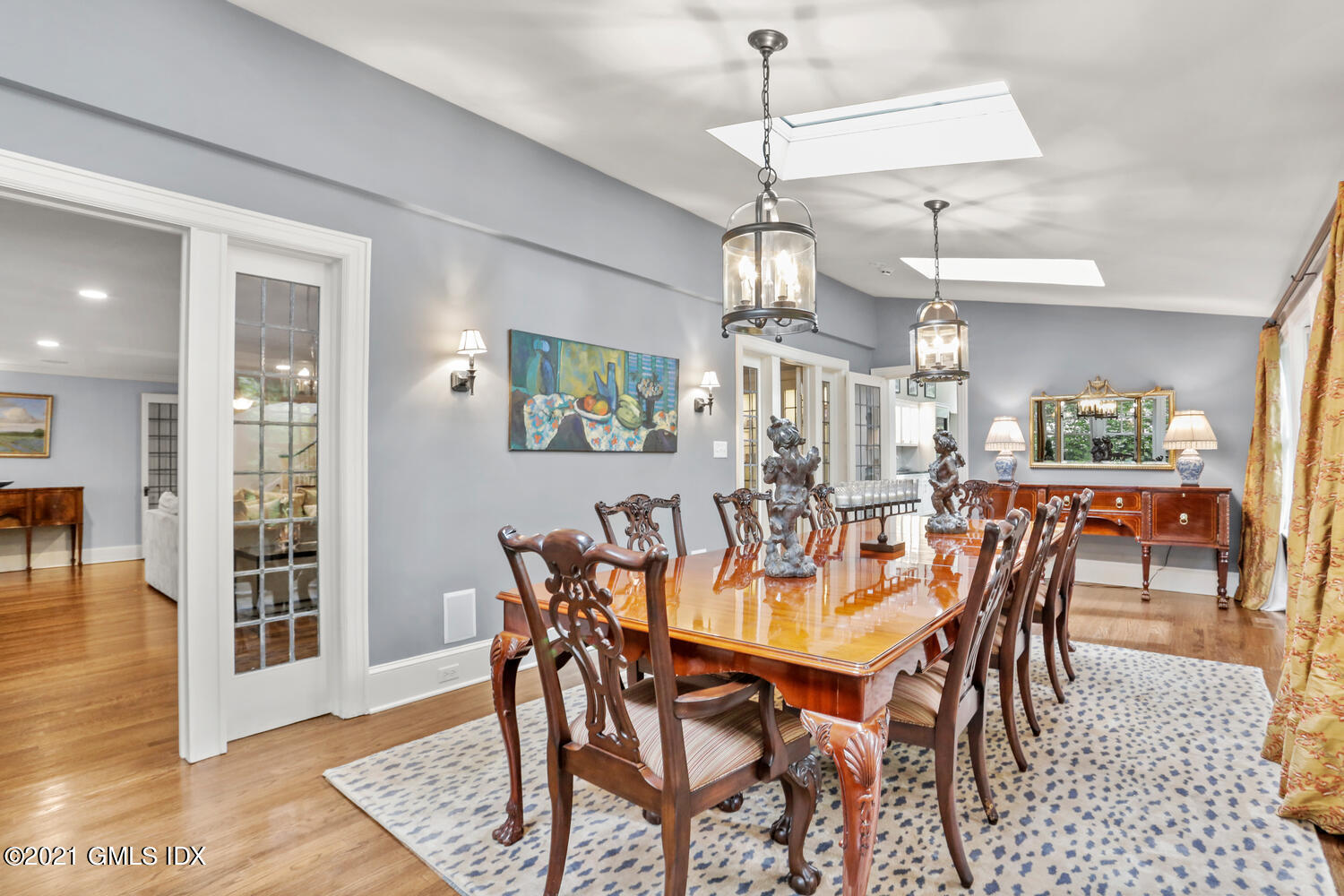 53 Hillcrest Park Road Old Greenwich, CT 06870 - Photo 12 of 53 a view of a dining room with furniture and wooden floor