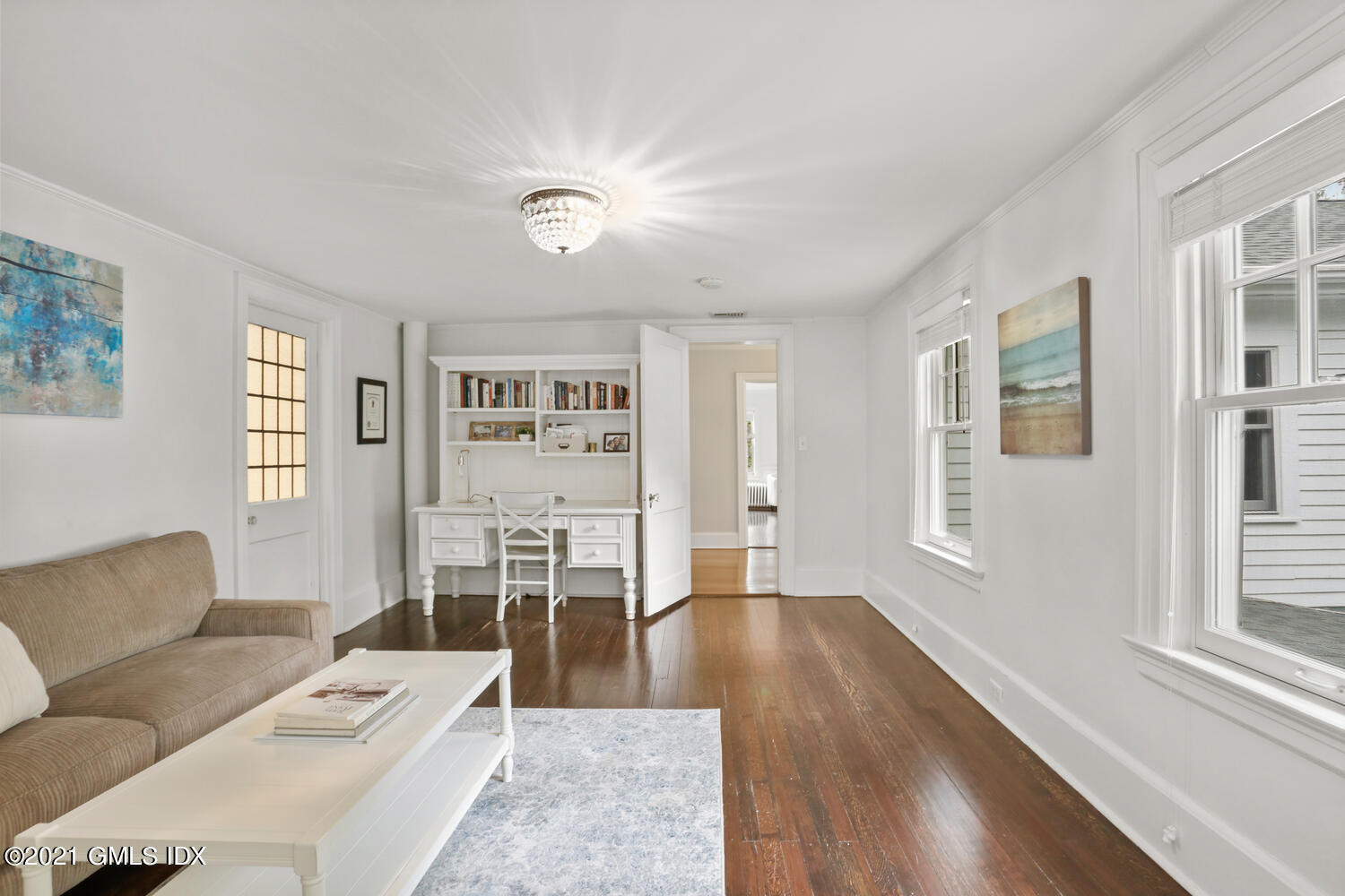 53 Hillcrest Park Road Old Greenwich, CT 06870 - Photo 34 of 53 a living room with furniture and a wooden floor