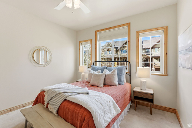 3026 Lower Saddleback Road Park City, UT 84098 - Photo 39 of 71 Bedroom with ceiling fan and carpet floors