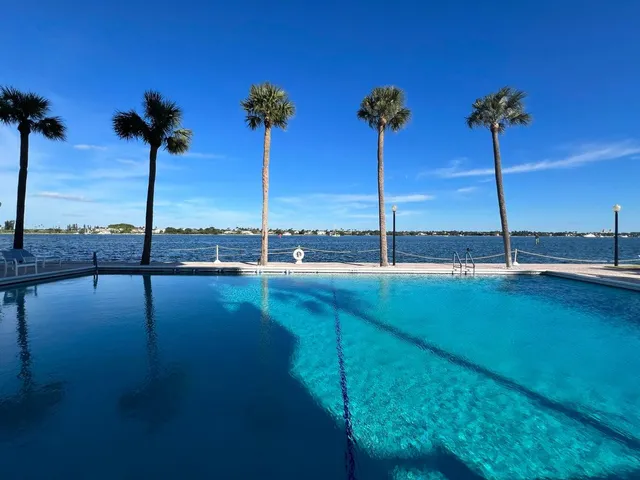 a view of a road with an ocean view