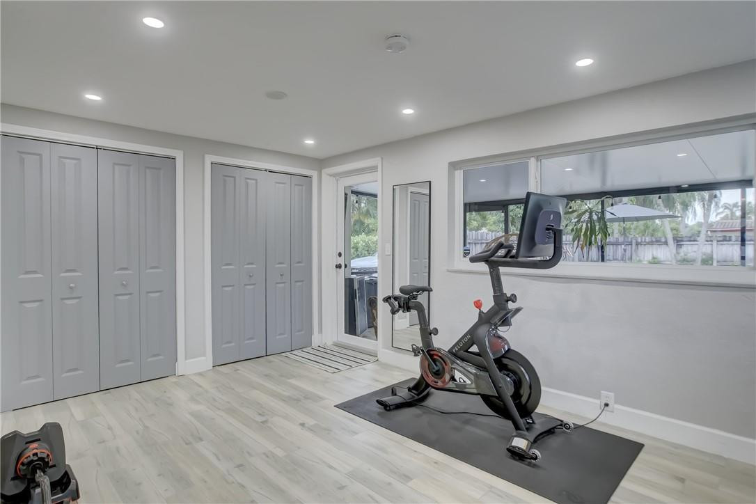 4117 McKinley Street Hollywood, FL 33021 - Photo 27 of 52 a view of a room with gym equipment