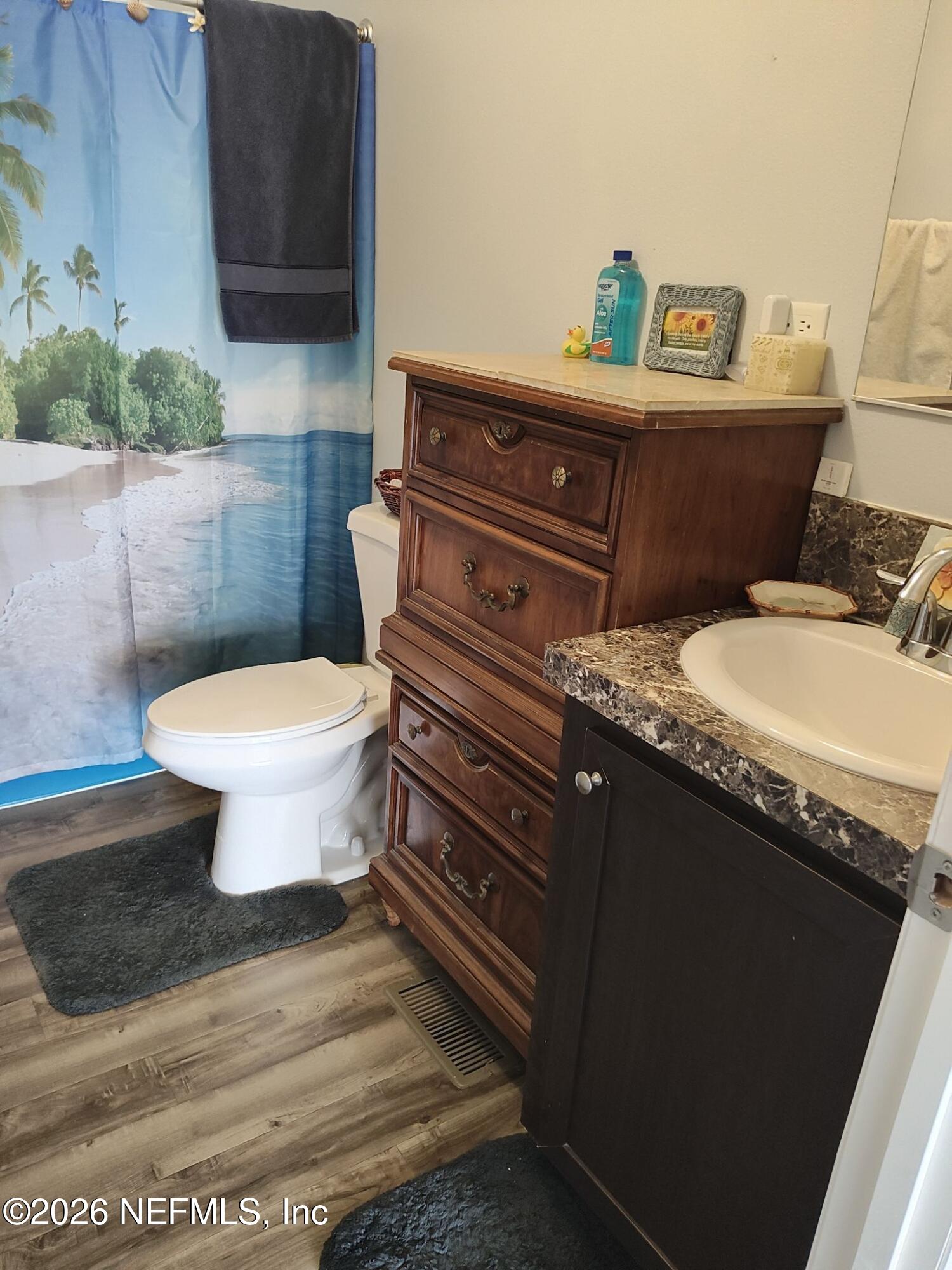 137 Lewis Street Edgewater, FL 32141 - Photo 13 of 42 a bathroom with a sink and a toilet