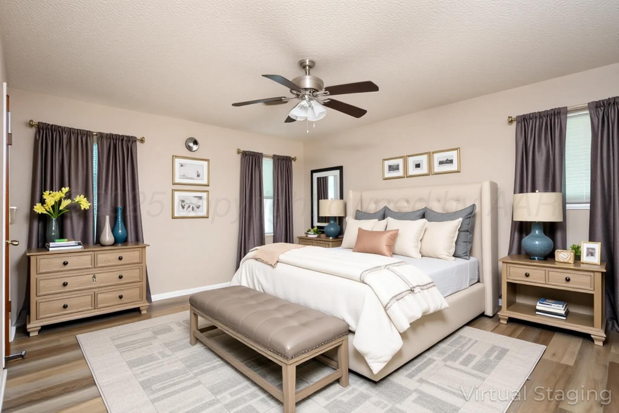 3729 Wayne Street Amarillo, TX 79109 - Photo 15 of 30 a bedroom with a bed and a dresser