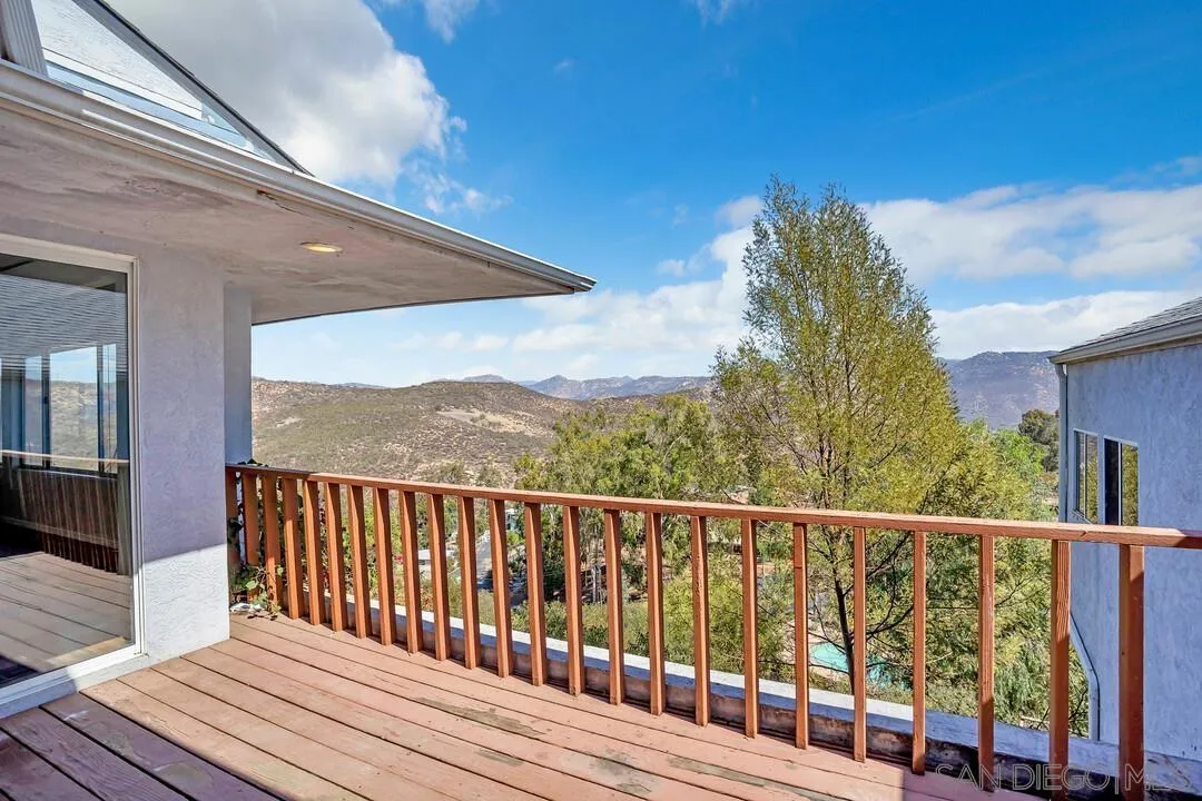 12040 Rocoso Road Lakeside, CA 92040 - Photo 39 of 56 a view of a wooden roof deck