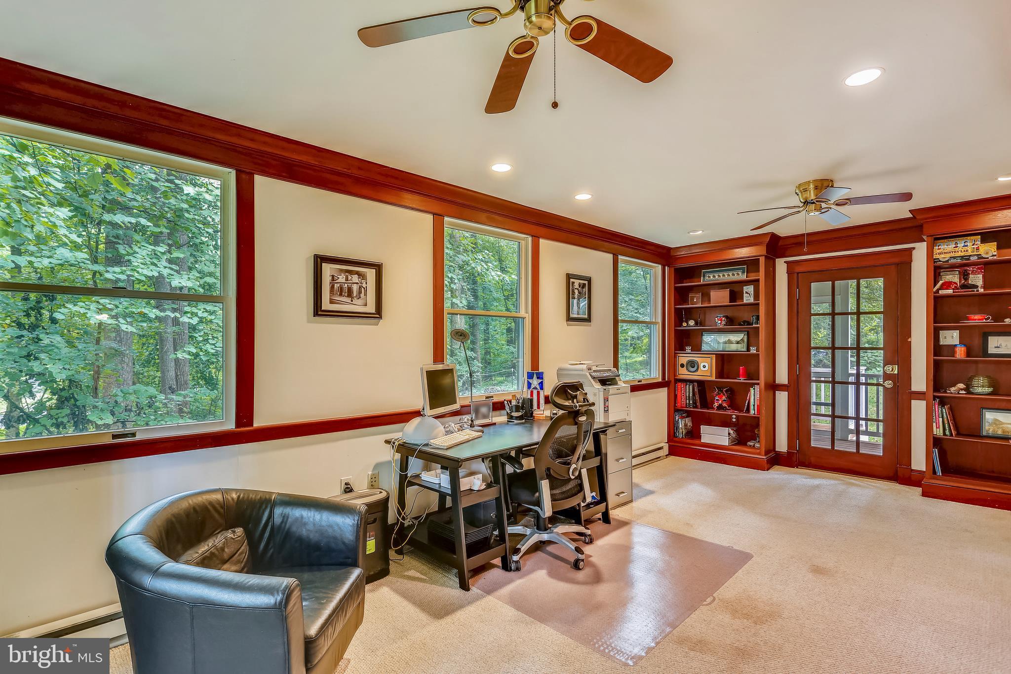 9420 Brink Road Laytonsville, MD 20882 - Photo 29 of 97 Library or office has French door to deck/porch
