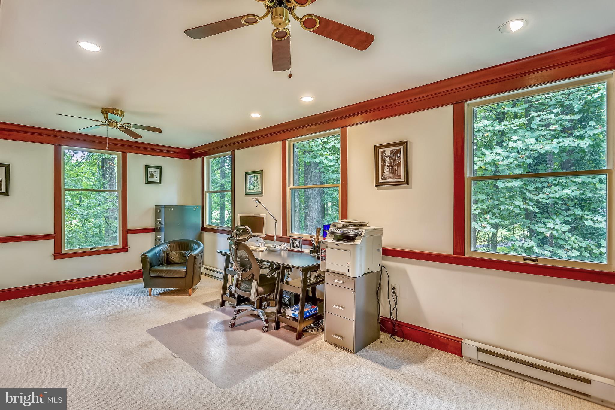 9420 Brink Road Laytonsville, MD 20882 - Photo 30 of 97 Library has recessed lights & ceiling fans