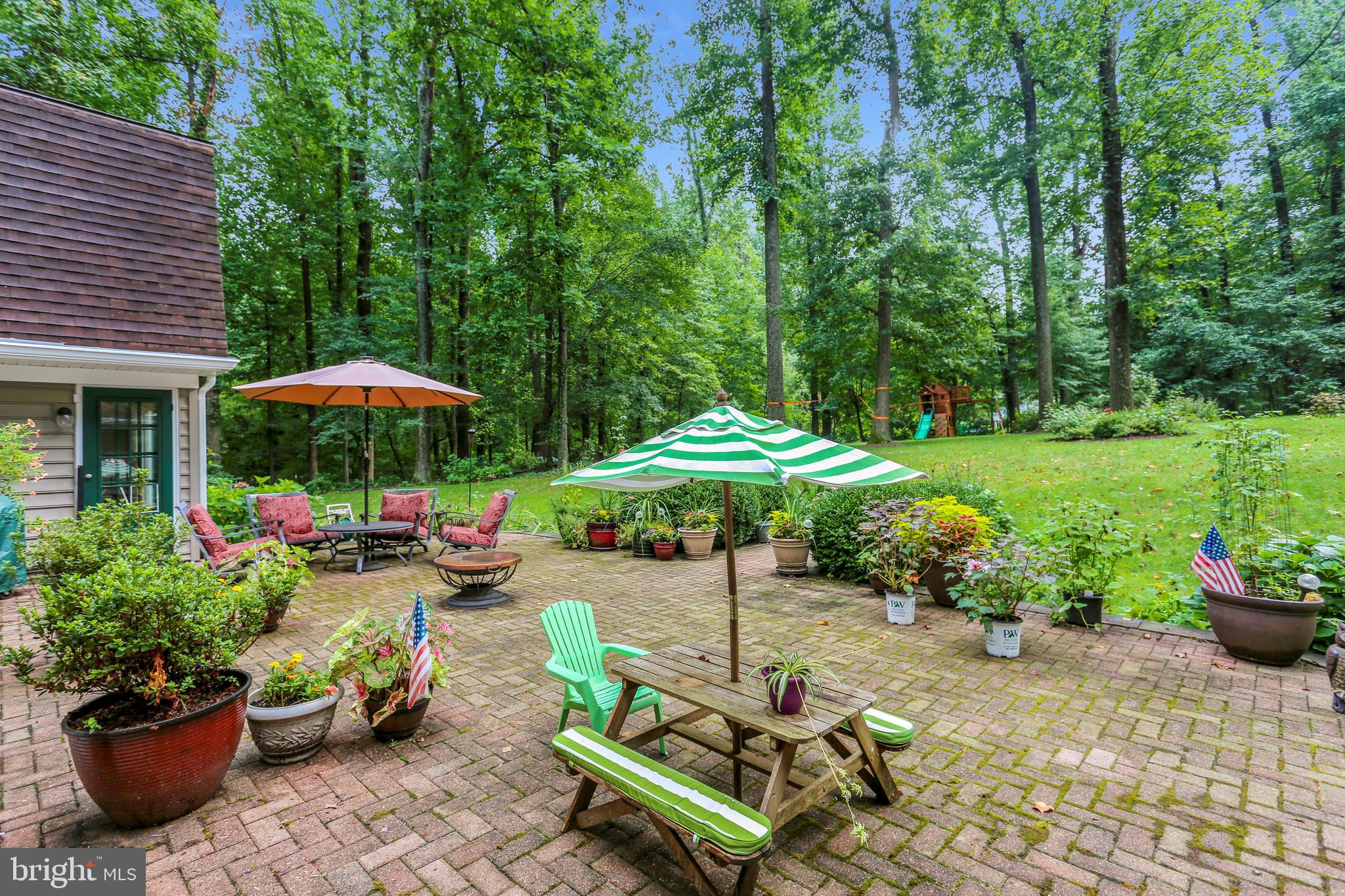 9420 Brink Road Laytonsville, MD 20882 - Photo 91 of 97 Beautiful brick patio overlooks the backyard