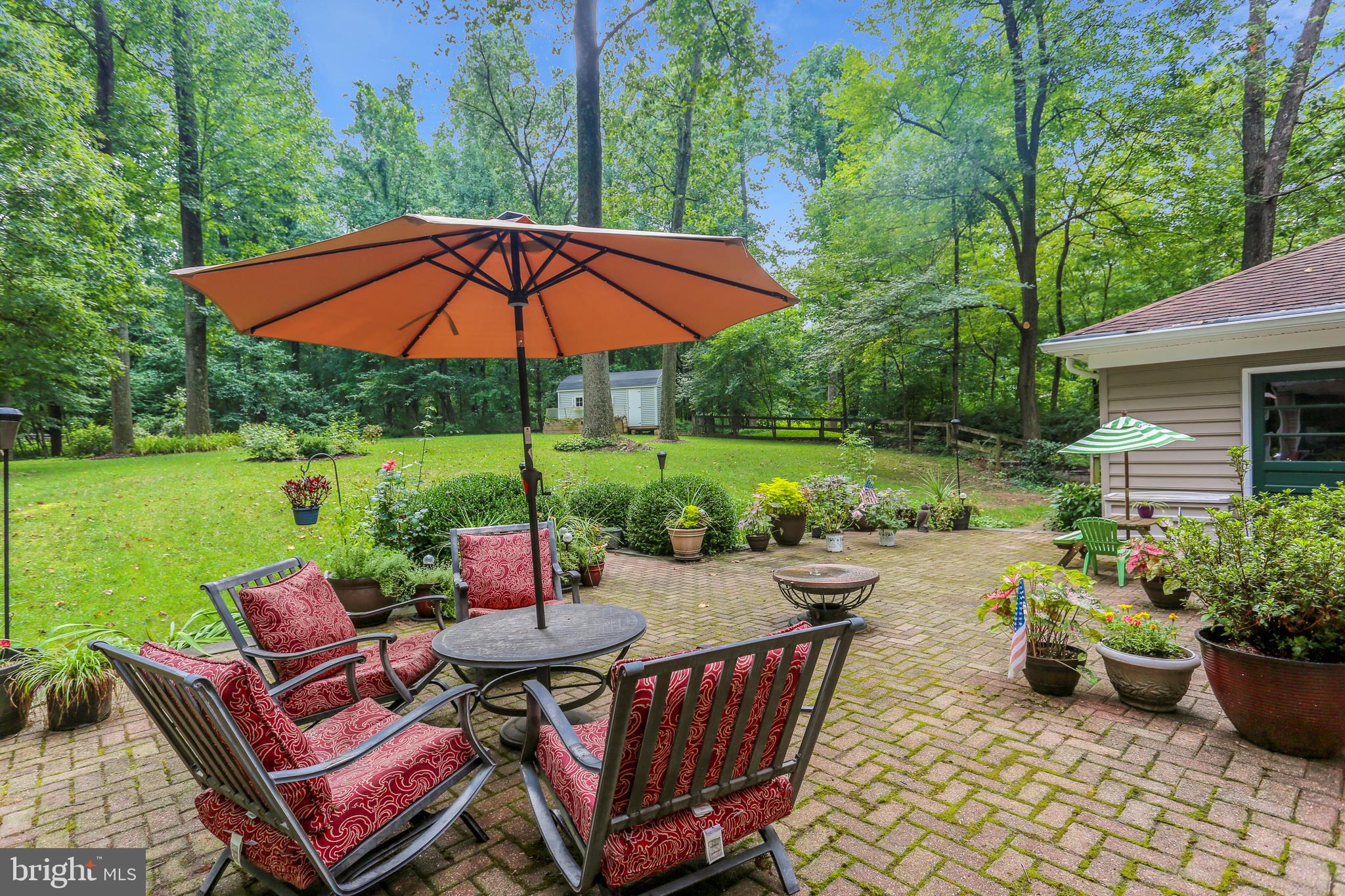 9420 Brink Road Laytonsville, MD 20882 - Photo 93 of 97 Brick patio overlooks the backyard