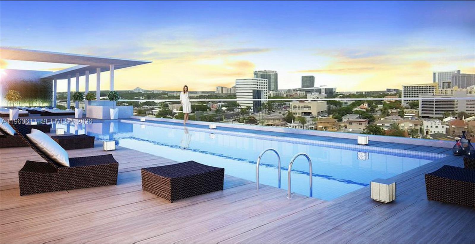 321 Northeast 26th Street, Unit 701 Miami, FL 33137 - Photo 3 of 12 a view of roof deck with patio