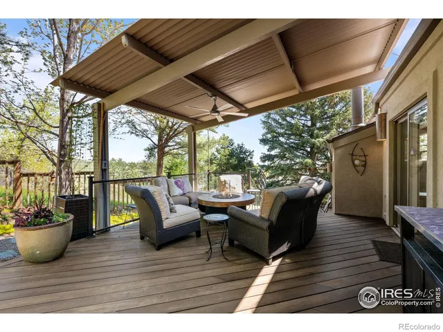 a view of outdoor space with seating space