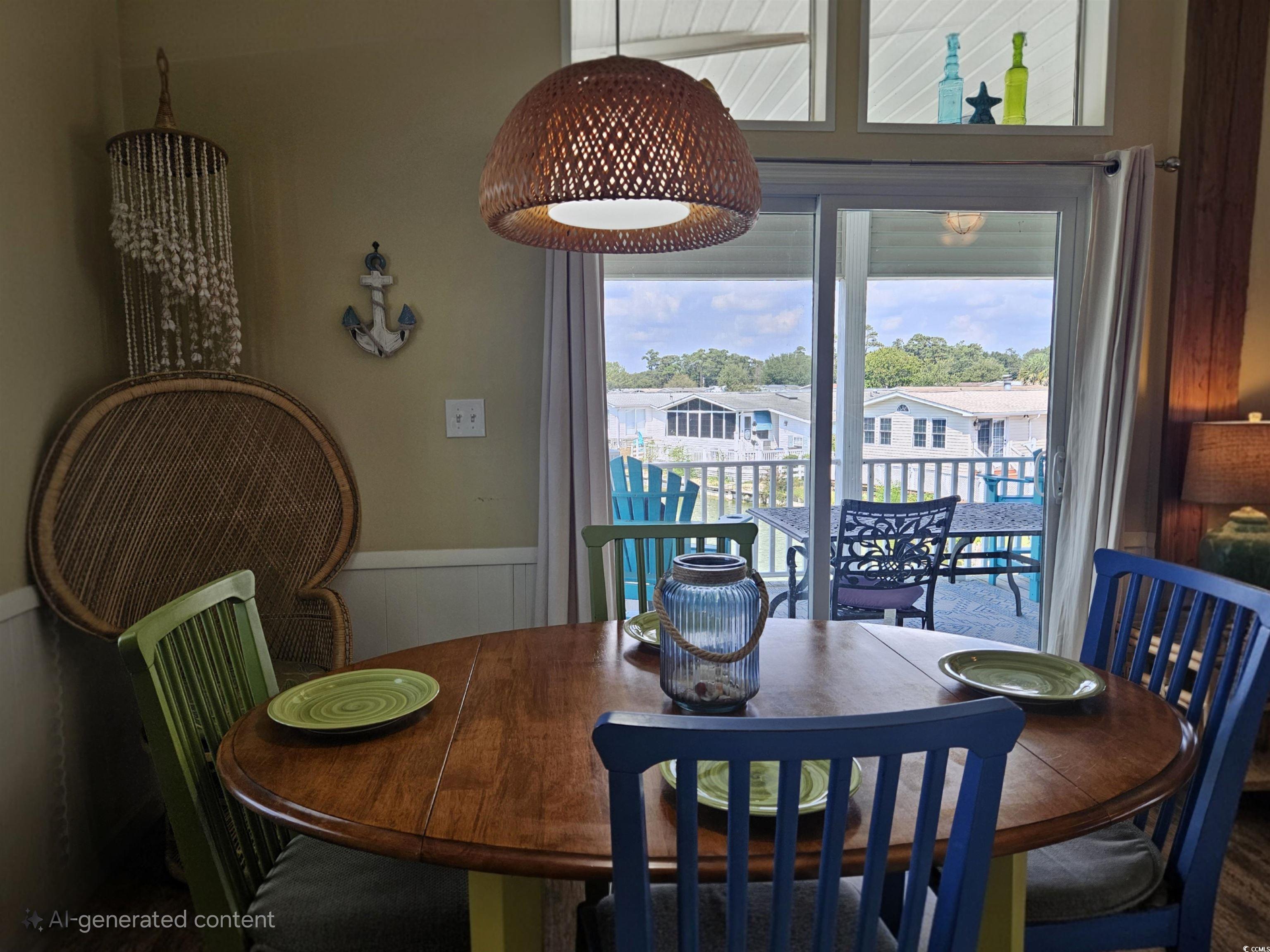1981 Morning Glory Surfside Beach, SC 29575 - Photo 5 of 22 Dining space with a wainscoted wall