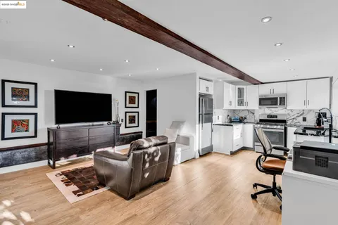 a view of a balcony with lake view