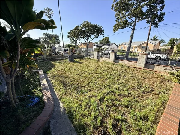 a view of outdoor space with garden