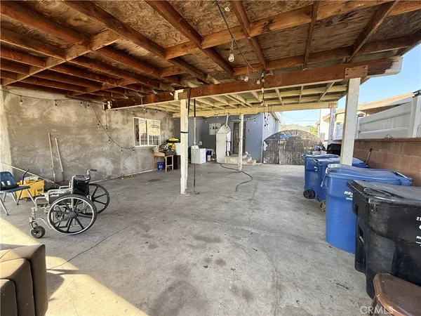 a view of a bike garage