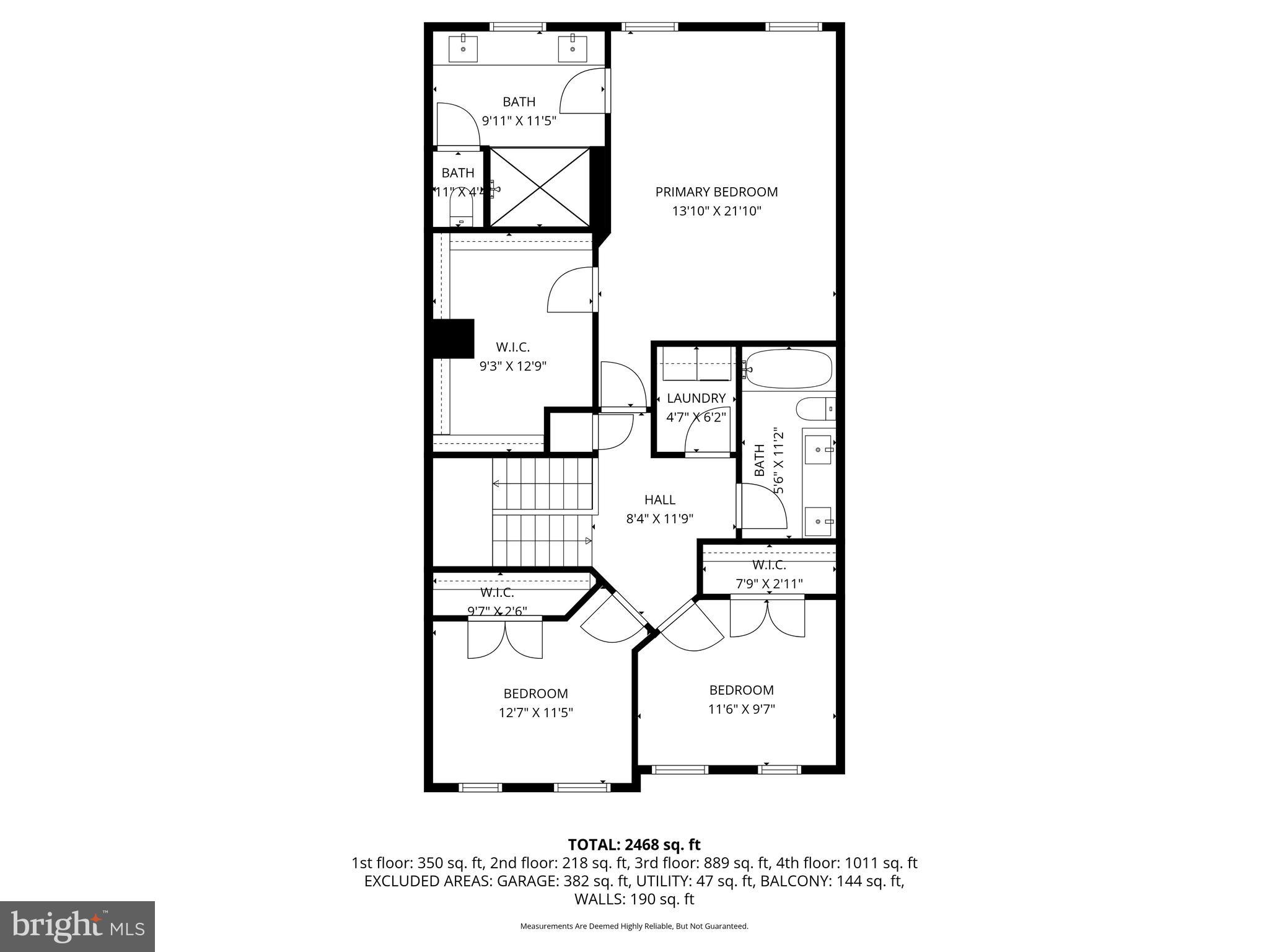 13826 Ridgeview Court Cockeysville, MD 21030 - Photo 45 of 46 Upper Level 2 Floor Plan