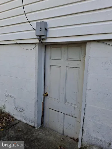 a view of storage and utility room