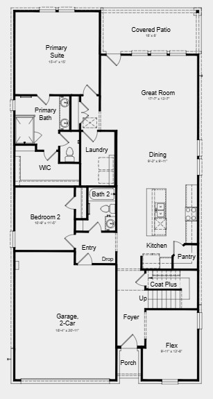 21911 Sam Raburn Drive Tomball, TX 77375 - Photo 14 of 15 First Floor Plan - Additional highlights include: Irrigation system, garage door opener, covered rear patio and spray foam insulation