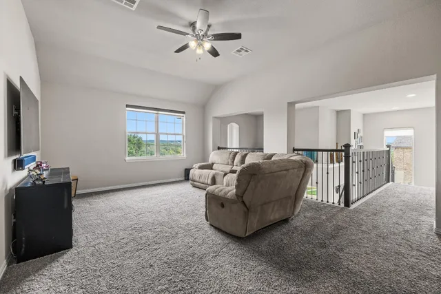 a workspace with a bookshelf