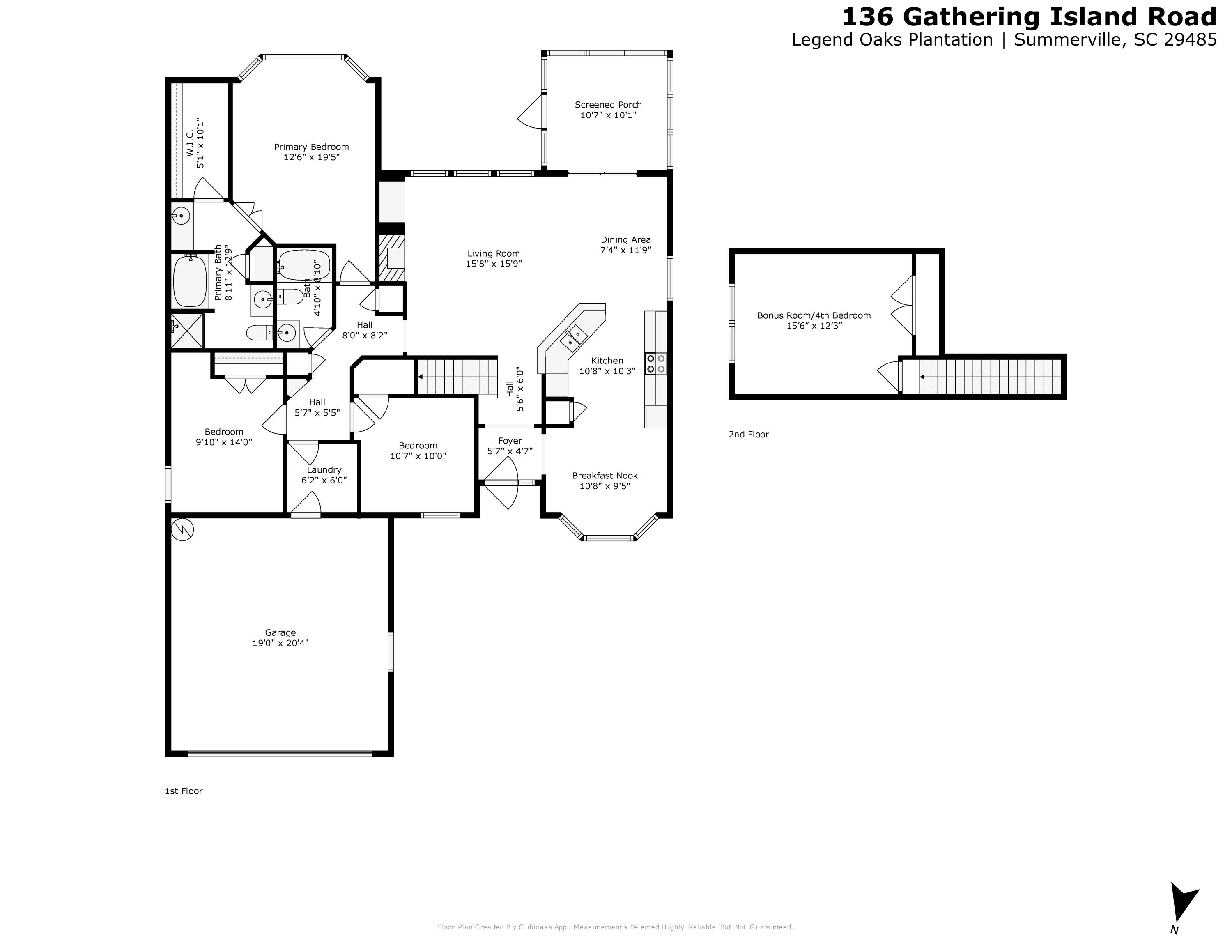 136 Gathering Island Road Summerville, SC 29485 - Photo 56 of 56 floorplan
