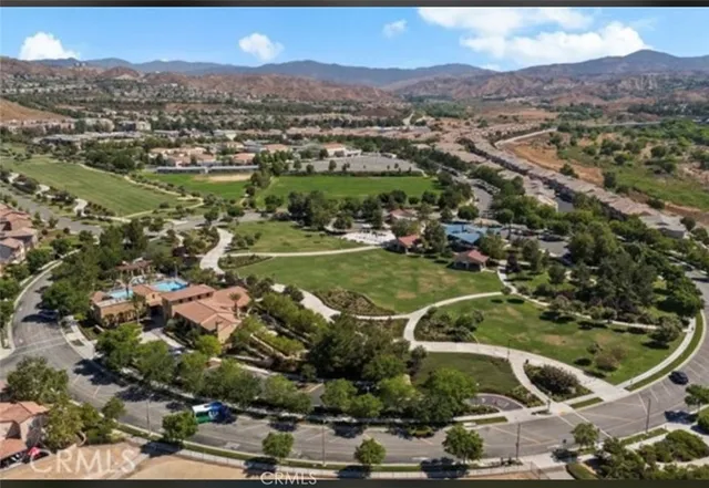 an aerial view of a city with lots of residential buildings