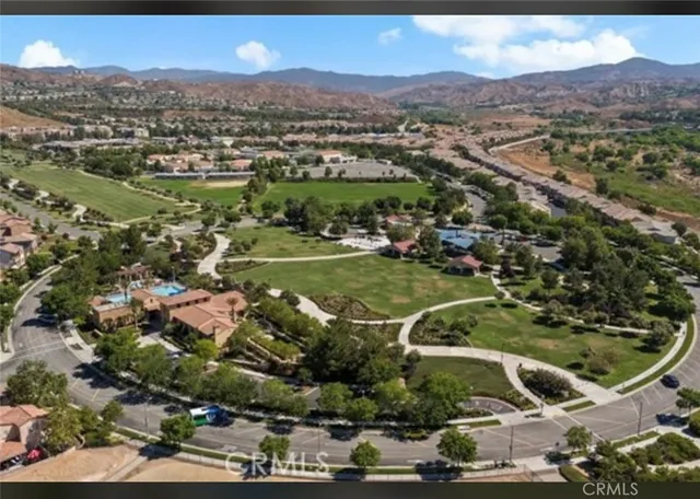 an aerial view of a city with lots of residential buildings