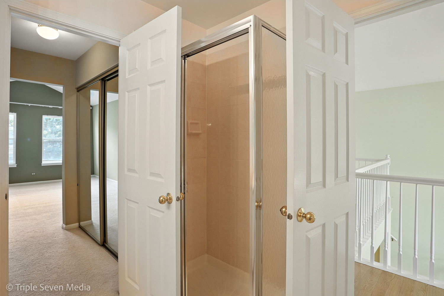1956 North Silver Lake Road Arlington Heights, IL 60004 - Photo 21 of 33 a bathroom with a shower and a glass door