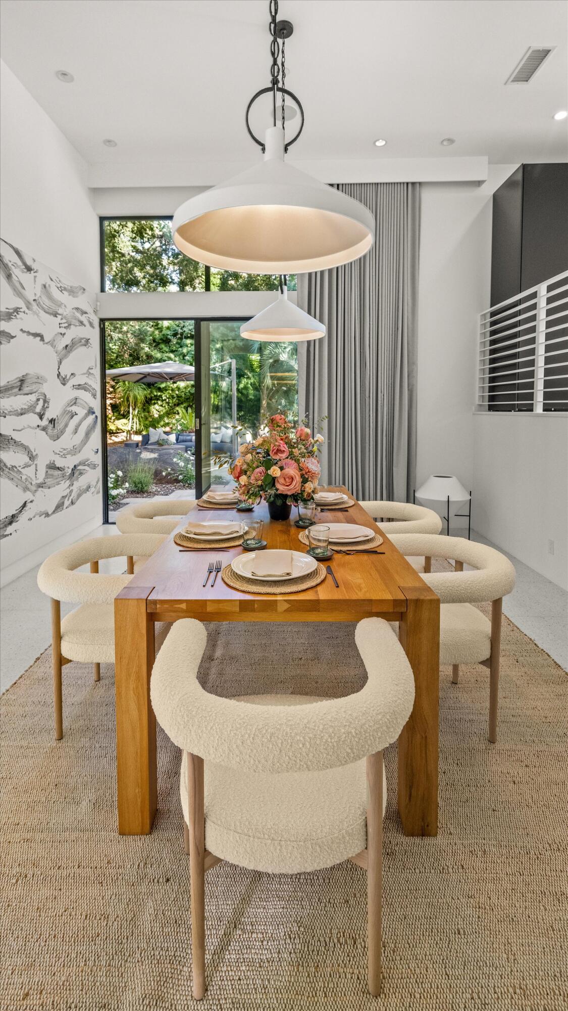 840 Riven Rock Road Montecito, CA 93108 - Photo 13 of 52 a view of a dining room with furniture window and outside view